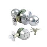 Stainless Steel Grade 3 Combo Lock Set