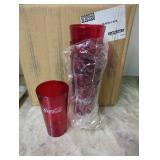 20oz Ruby Coca-Cola Tumblers Lot