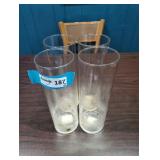 Glass Vases - Qty 4