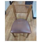 Vintage Brown Metal Dining Chair