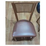 Brown metal dinning room chair