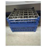 Stackable Blue Commercial Dish Racks