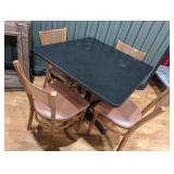 Black Laminate Topped Dinning Table
