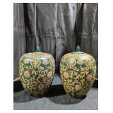Pair of Decorative Covered Vases