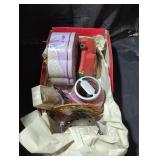 Decorative Tin and Assorted Collectibles Box