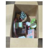 Assorted Decorative Tin and Holiday Items