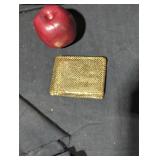 Textured Yellow Metal Coin wallet