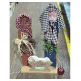 Rustic Folk Art Nativity Scene