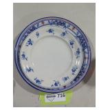 Set of Decorative Blue and White Plates