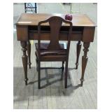 Wooden Writing Desk with Chair