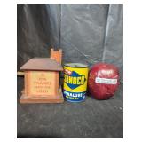 Vintage Church Bank and Collectibles Set