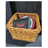 Christmas Decor Basket Lot
