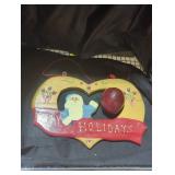Festive Wooden Holiday Wall Hanging