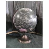 Vintage Style Black and Pink World Globe