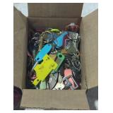 Mixed Lot of Assorted Keys and Keychains