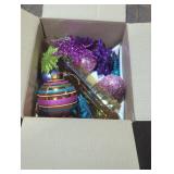 Assorted Colorful Christmas Ornaments Box