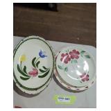 Set of Hand-Painted Decorative Plates