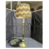 Vintage Chevron Shade Table Lamp