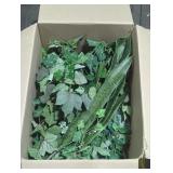 Box of Artificial Greenery