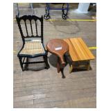 Assorted Vintage Wooden Furniture Trio