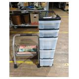 Storage Tower and Step Stool Set