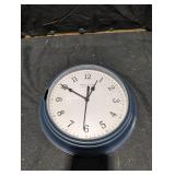 Blue Wall Clock