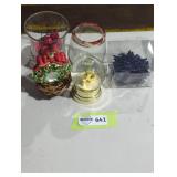 Festive Decoration Set with Snow Globe