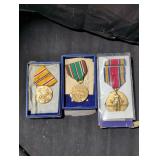 Trio of WWII Military Service Medals