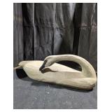 Handcrafted Wooden Swan Sculpture