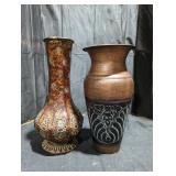 Large Decorative Metal Vases