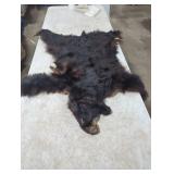 Black Bear Rug with Head
