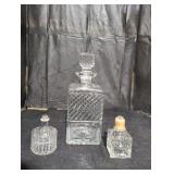 Glass Decanter Lot