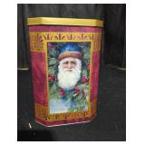 Vintage Santa Claus Decorative Tin