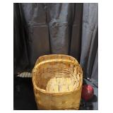 Woven Rectangular Basket with Handle