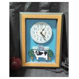 Vintage Farmhouse Wall Clock(10in W by 13in H)