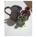 Assorted Ceramic Pitcher and Vase Set