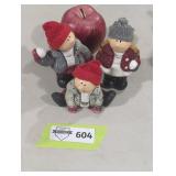 Snowball Fight Figurine Trio