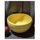 Vintage Yellow Ceramic Mixing Bowl