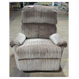 Brown Striped Recliner Chair