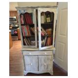Weathered White Bookcase w/ Storage