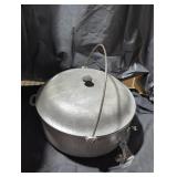 Vintage Metal Cooking Pot with Lid