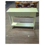 Yellow Console Table with Drawer(45in W by 33in H)