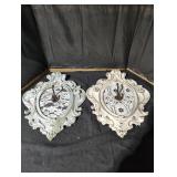 Ornate Wall Hooks with Lace Backing
