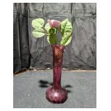 Porcelain Flower with Pink Vase