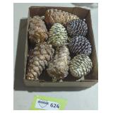 Assorted Glitter Pinecone Ornaments