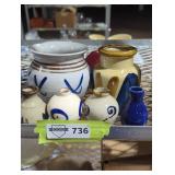 Collection of Hand-Painted Ceramic Vases