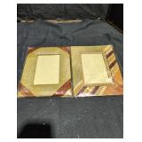 Set of Two Decorative Leaf Pattern Frames