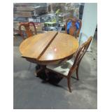 Oak Dining Table with 3 Chairs