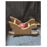 Wooden Sleigh Centerpiece
