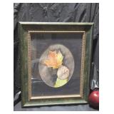 Framed Artwork of Hand Holding Leaf